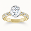 14K Yellow/White | Oval | 18K Yellow/White | Oval