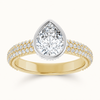 14K Yellow/White | Pear | 18K Yellow/White | Pear