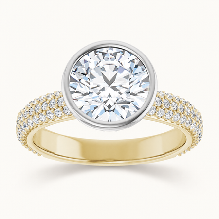 14K Yellow/White | Round | 18K Yellow/White | Round