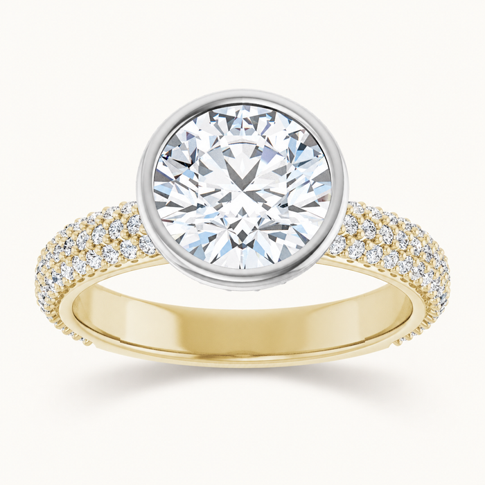 14K Yellow/White | Round | 18K Yellow/White | Round