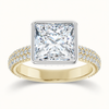 14K Yellow/White | Square | 18K Yellow/White | Square