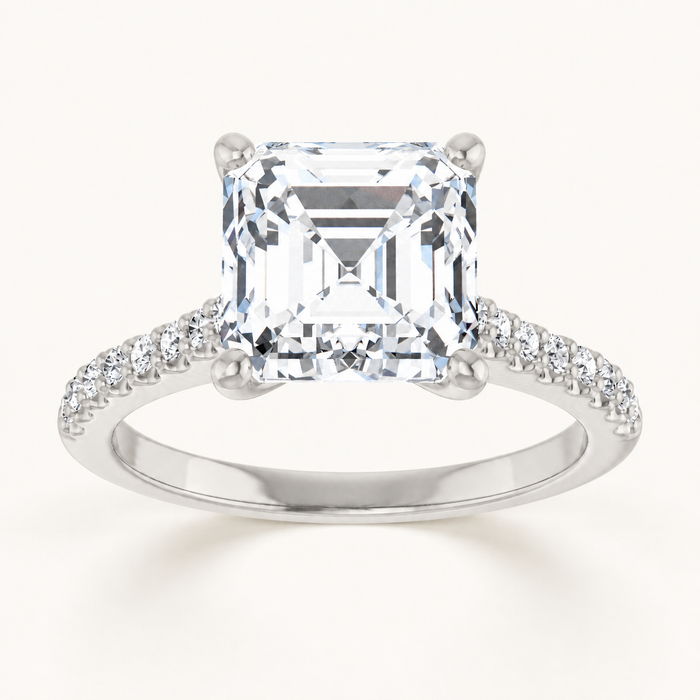 14K White | Asscher | 18K White | Asscher | 10K White | Asscher | Platinum | Asscher