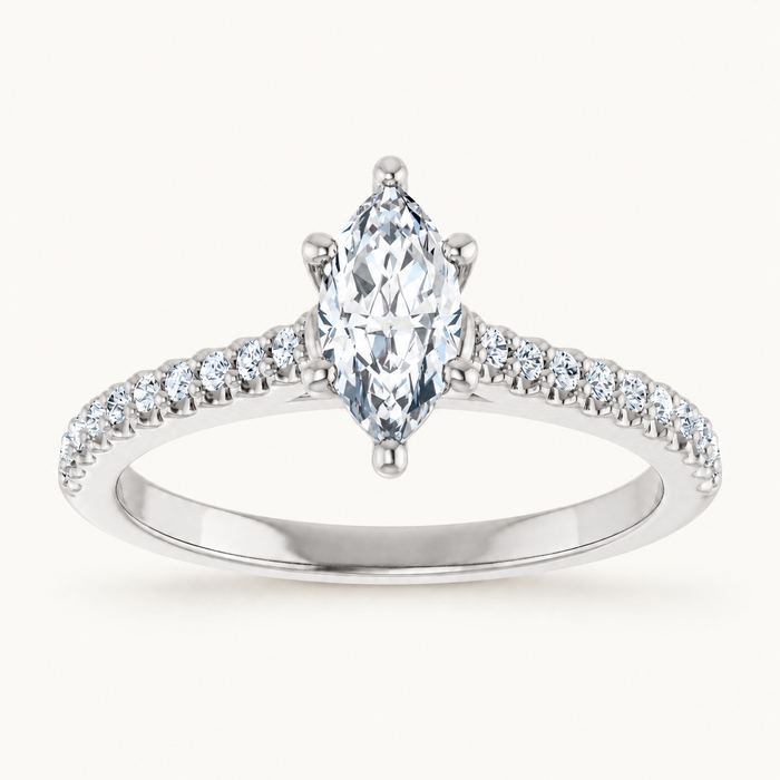 14K White | Marquise | 18K White | Marquise | 10K White | Marquise | Platinum | Marquise