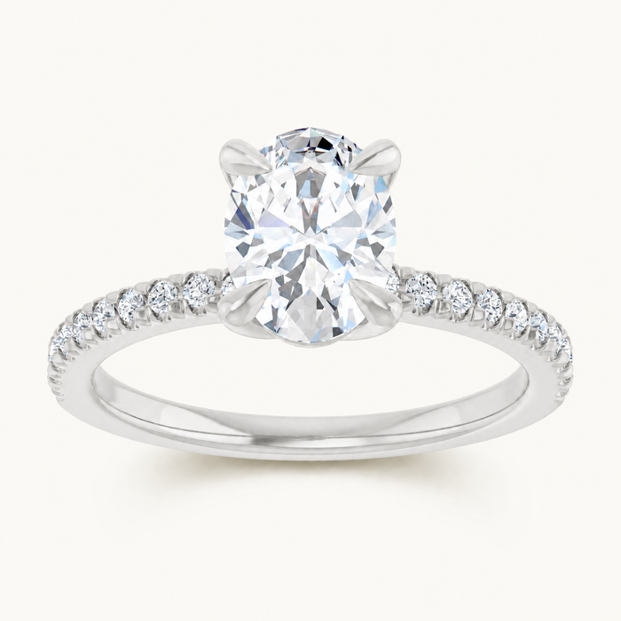 14K White | Oval | 18K White | Oval | 10K White | Oval | Platinum | Oval