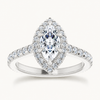 14K White | Marquise