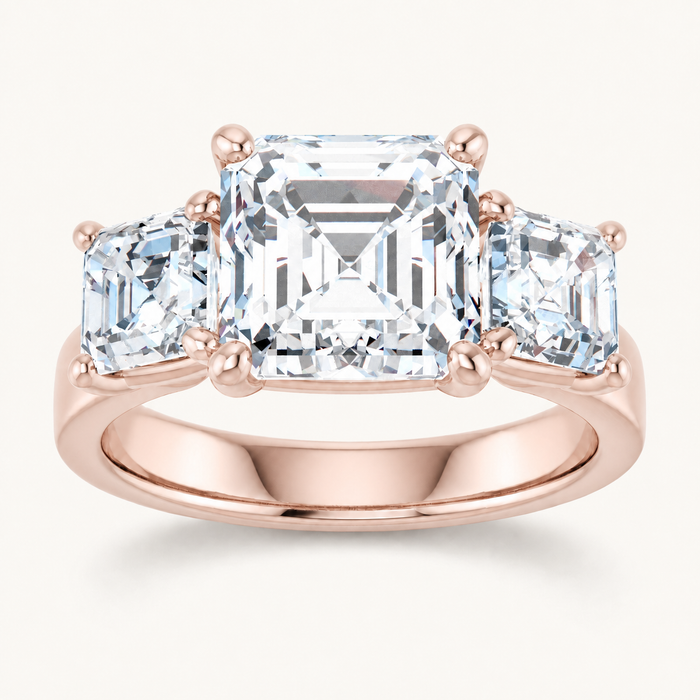 14K Rose | Asscher | 18K Rose | Asscher | 10K Rose | Asscher