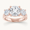 14K Rose | Cushion | 18K Rose | Cushion | 10K Rose | Round | 10K Rose | Cushion