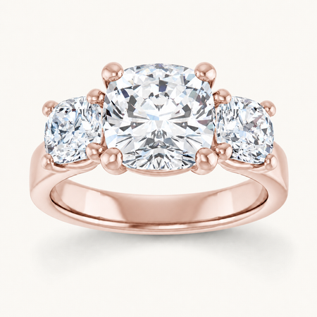 14K Rose | Cushion | 18K Rose | Cushion | 10K Rose | Round | 10K Rose | Cushion