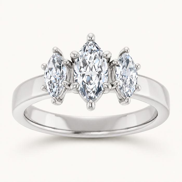 14K White | Marquise | 18K White | Marquise | 10K White | Marquise | Platinum | Marquise