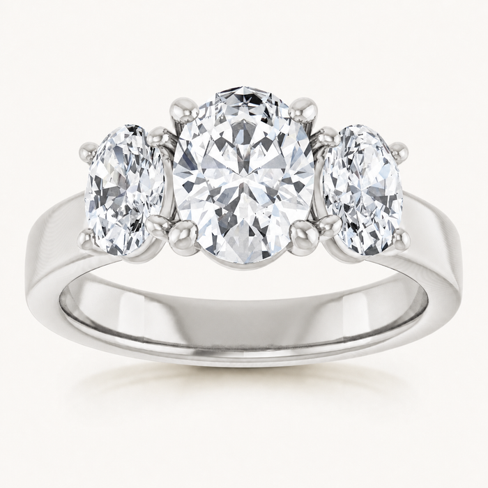 14K White | Oval | 18K White | Oval | 10K White | Oval | Platinum | Oval