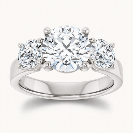 14K White | Round | 18K White | Round | 10K White | Round | Platinum | Round