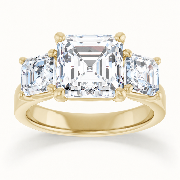 14K Yellow | Asscher | 18K Yellow | Asscher | 10K Yellow | Asscher