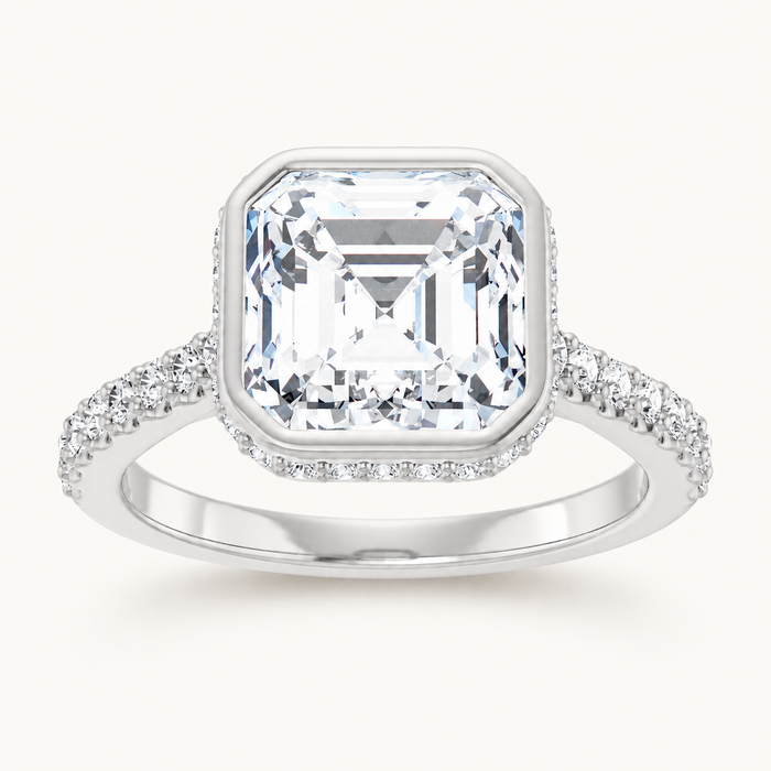 14K White | Asscher | 18K White | Asscher | 10K White | Asscher | Platinum | Asscher