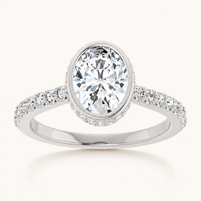 14K White | Oval | 18K White | Oval | 10K White | Oval | Platinum | Oval