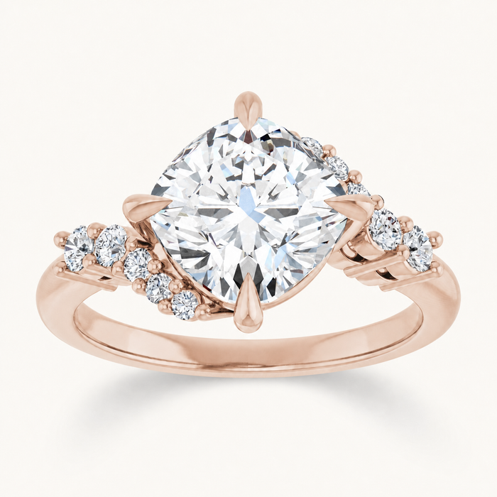 14K Rose | Cushion | 18K Rose | Cushion | 10K Rose | Cushion