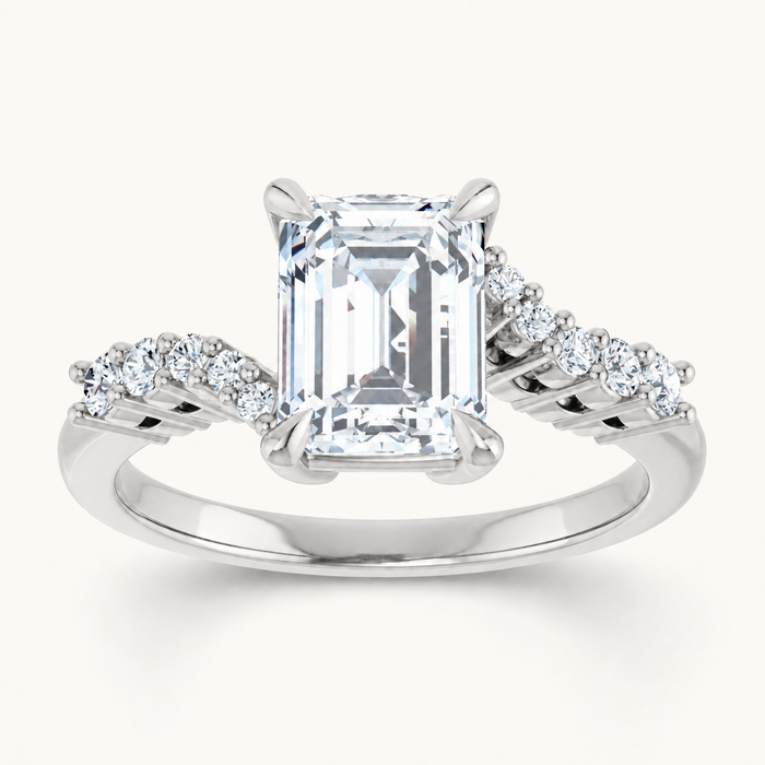 14K White | Emerald | 18K White | Emerald | 10K White | Emerald | Platinum | Emerald