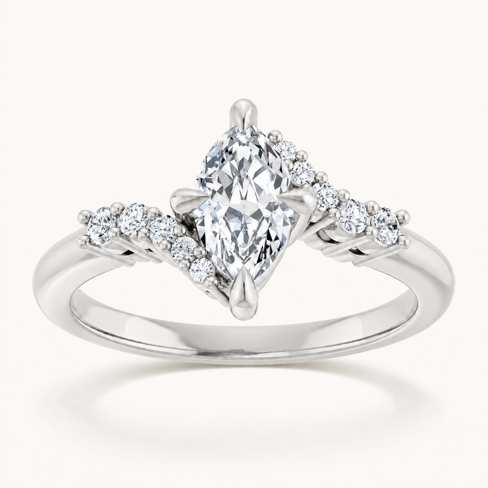 14K White | Marquise | 18K White | Marquise | 10K White | Marquise | Platinum | Marquise