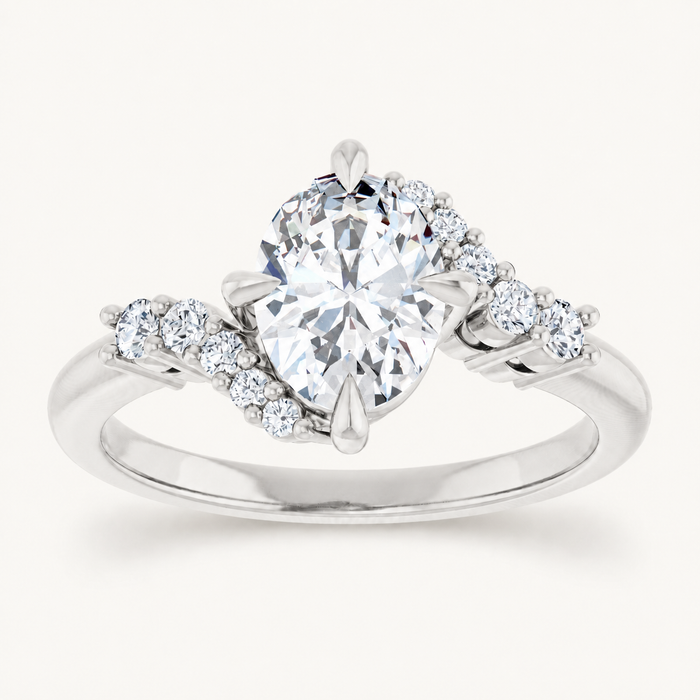 14K White | Oval | 18K White | Oval | 10K White | Oval | Platinum | Oval